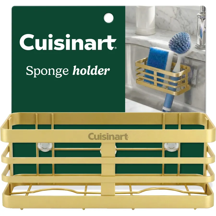 Cuisinart Metal Sponge Holder for Kitchen Sink, 7.25"x2.75"x3.25"
