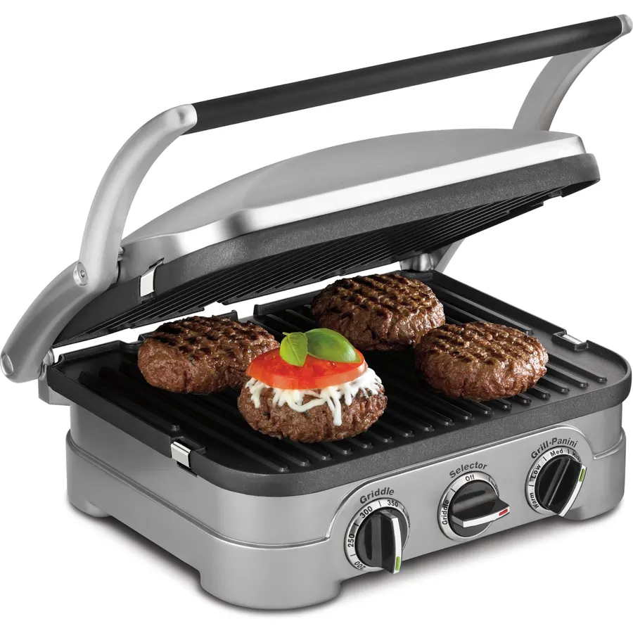 Cuisinart Panini Press and Grill, 1500W 5-in-1 Griddler, Dishwasher-Safe