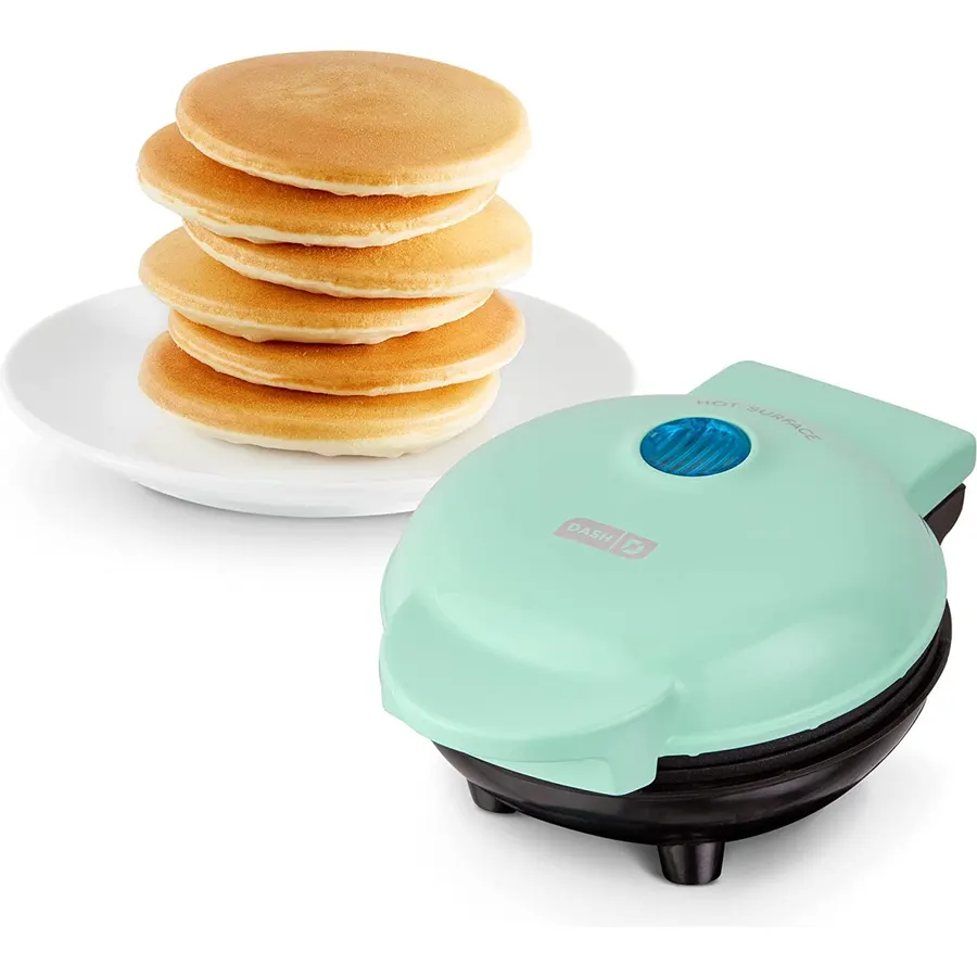 Dash Mini Maker Griddle, 4 Inch Nonstick Cooking Surface, Aqua