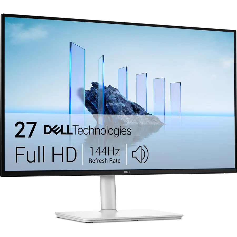 Dell 27 Plus Monitor - S2725HSM - 27-inch FHD (1920x1080) 144Hz 1ms Display, 2 x 3W Speakers, HDMI Connectivity, Height/Tilt/Pivot/Swivel Adjustability, AMD FreeSync - Ash White