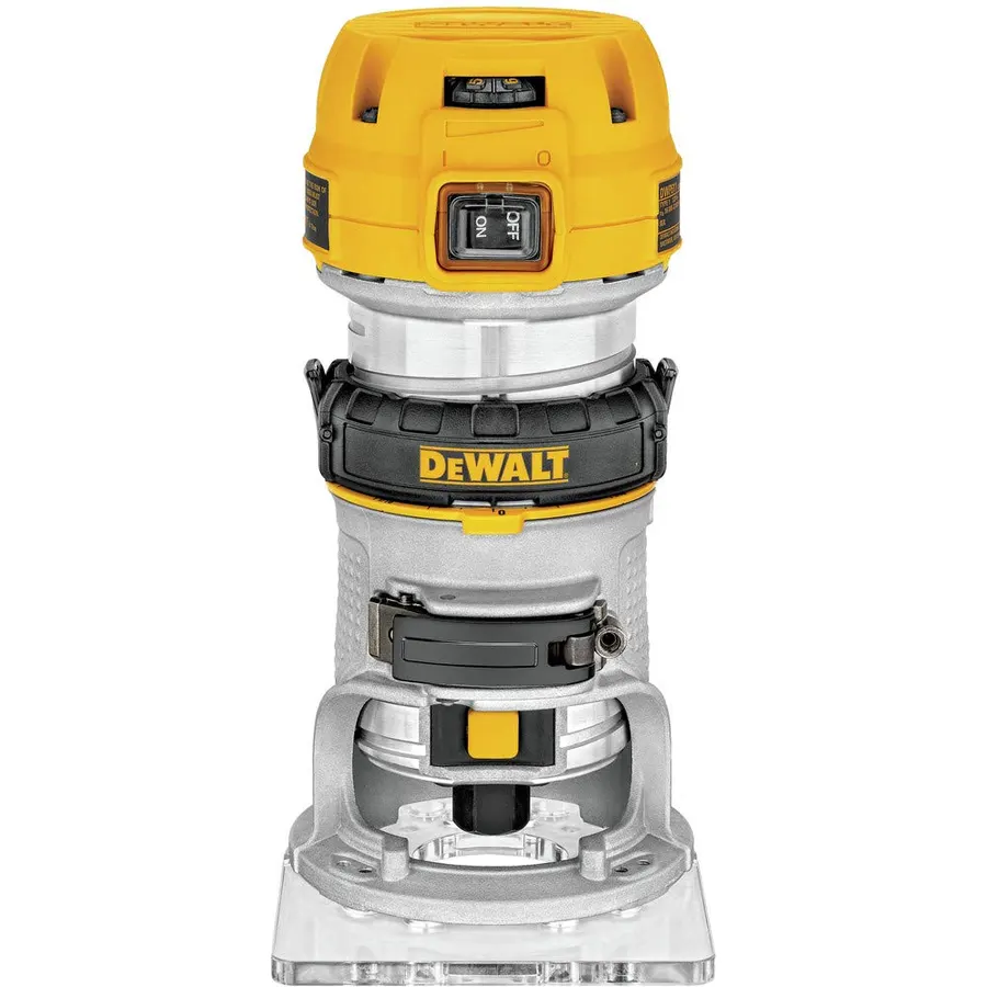 DEWALT Router, Fixed Base, 1-1/4 HP, 7.7-Amp, Variable Speed Trigger, Corded (DWP611)