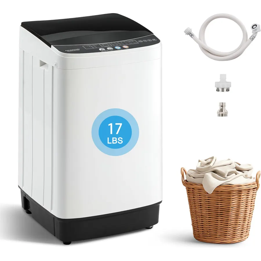 DOGHLY Portable Washing Machine for Apartments, 17LBS Small Washer & Spiner