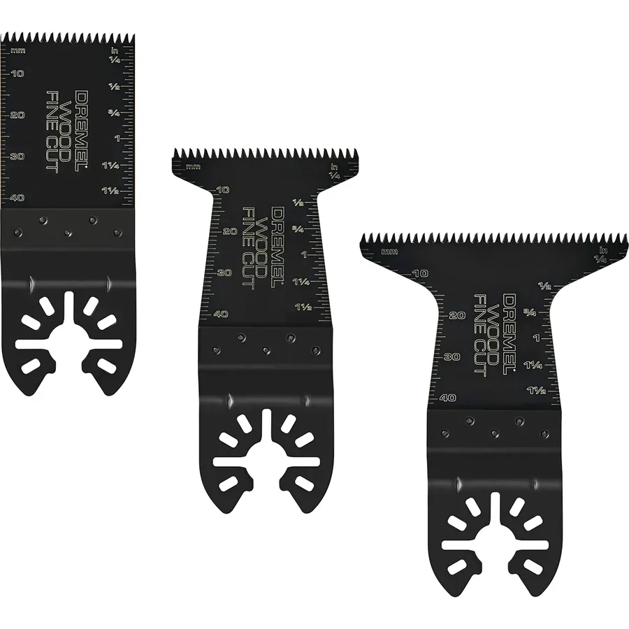 Dremel MM479 Universal Quick Fit Oscillating Wood Fine Cut Blade Kit (3-Piece)