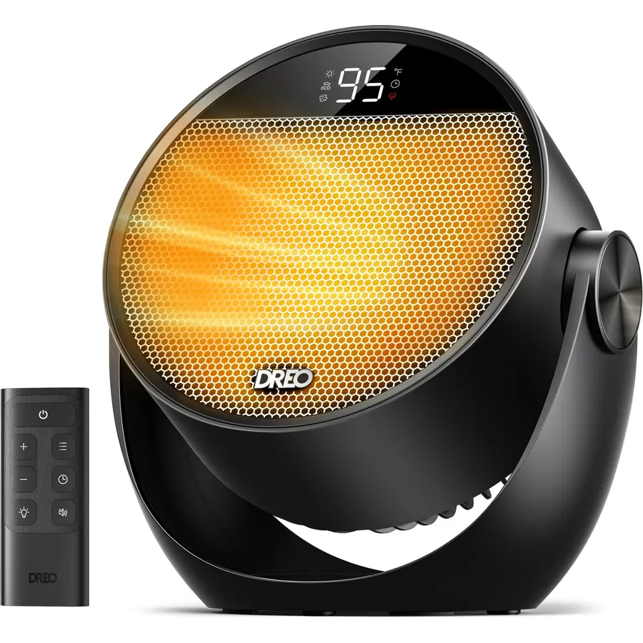 DREO Space Heater 1500W, 60° Adjustable Tilt, Portable Heater for Office