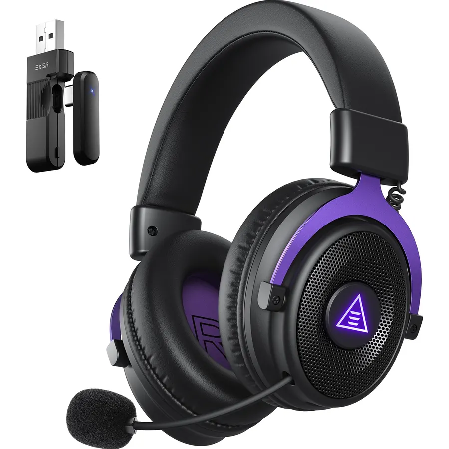 EKSA E900WT Wireless Gaming Headset with Microphone for PC Ps5 Ps4