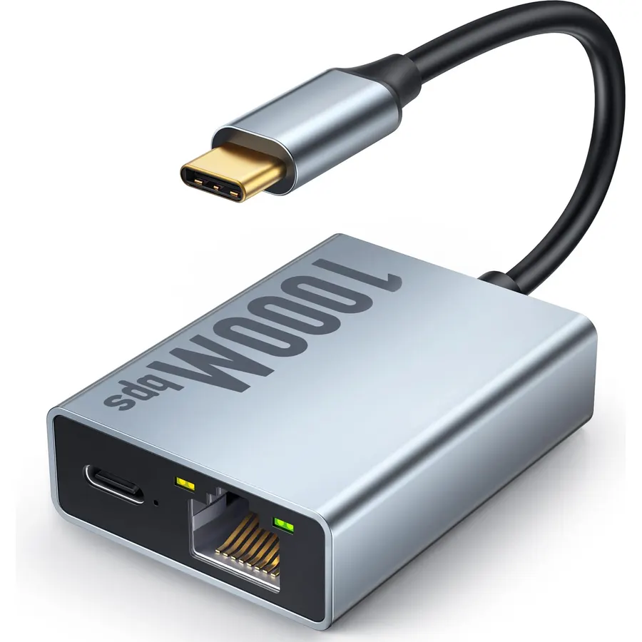 ELECTOP 1000 Mbps Ethernet Adapter for Fire TV Stick, Micro USB to RJ45 Gigabit Ethernet Network Adapter Compatible with 4K Fire Stick, Chromecast Google Home Mini and More Streaming TV Sticks