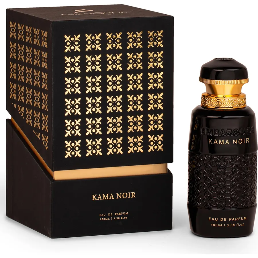 EMBAROUGE Kama Noir | Eau de Parfum | Warm • Gourmand • Woody | Fragrance for Men | 3.4 Fl. Oz./100 ml
