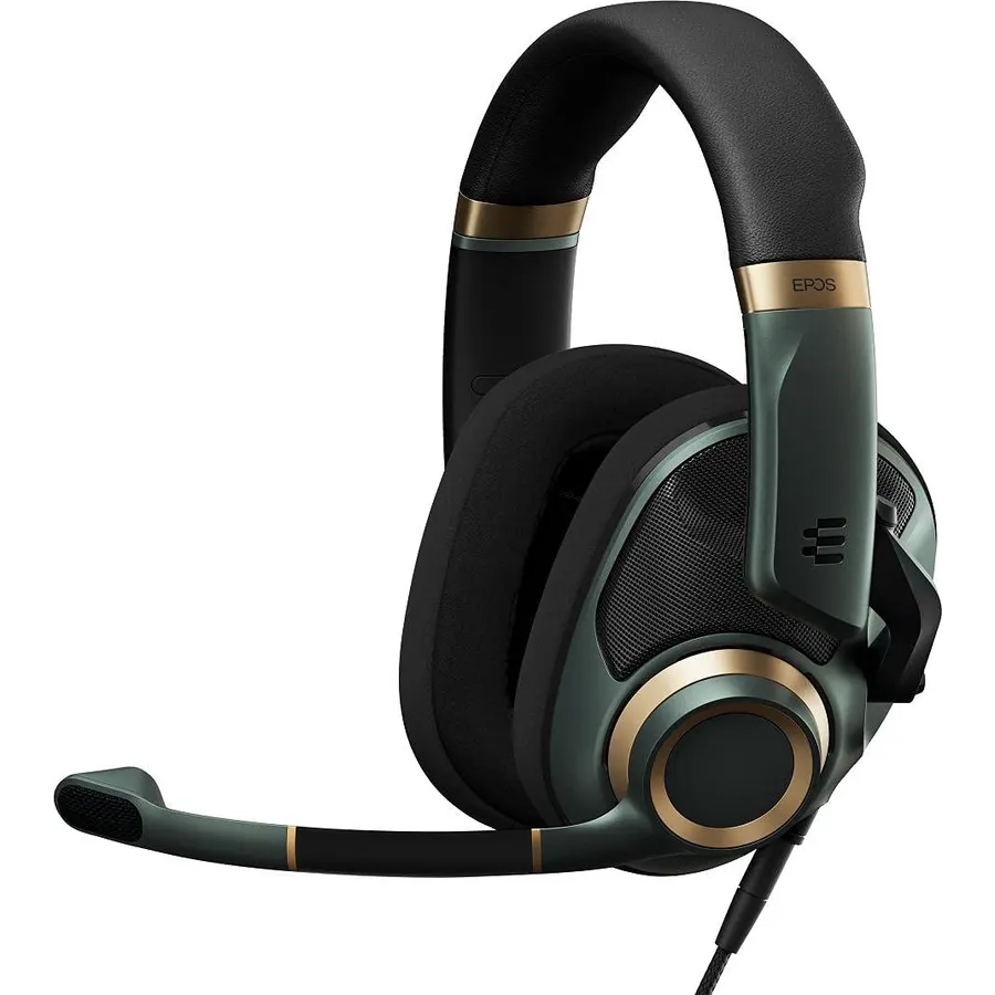 EPOS H6Pro Open Acoustic Gaming with Mic – Immersive Sound, Lightweight Comfort, and Durable Design – Works with Xbox, PS4/PS5 & PC/Windows – Green