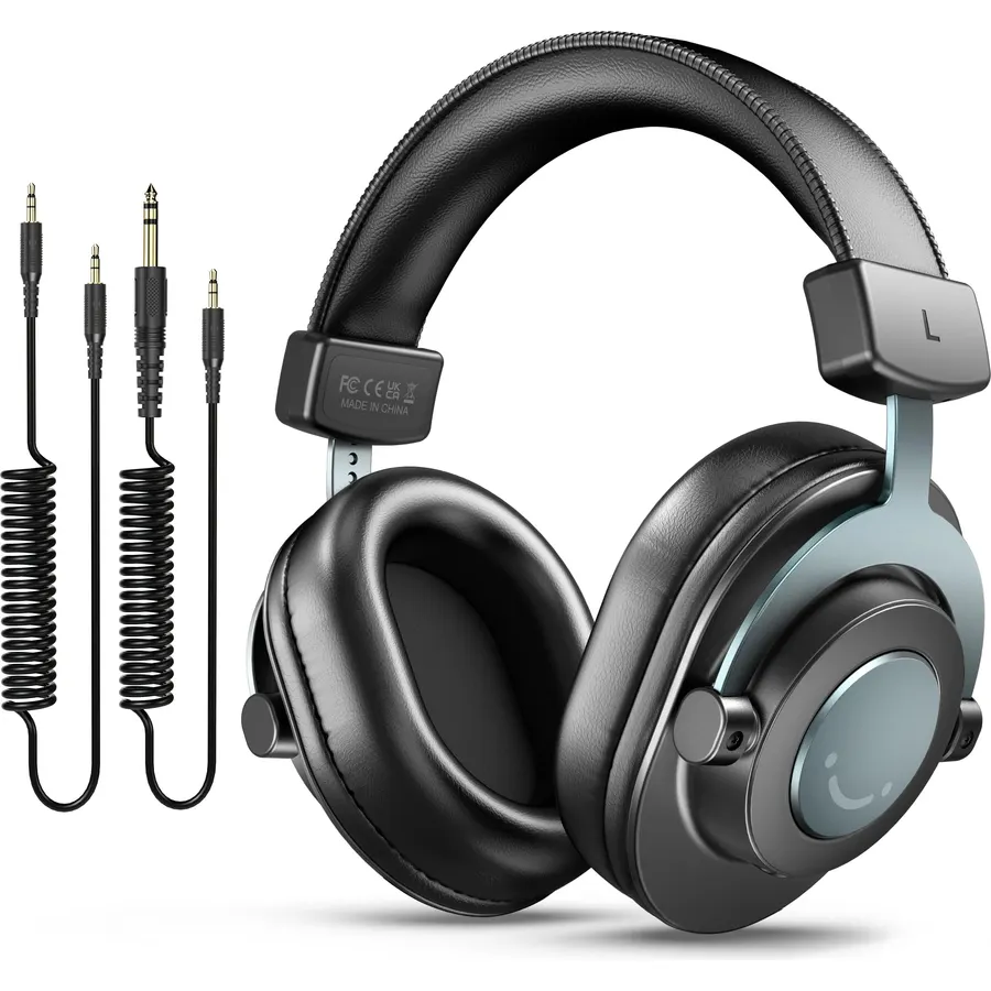 FIFINE HD8 Wired Studio Monitor Headphone, Detachable 3.5mm/6.35mm Cables