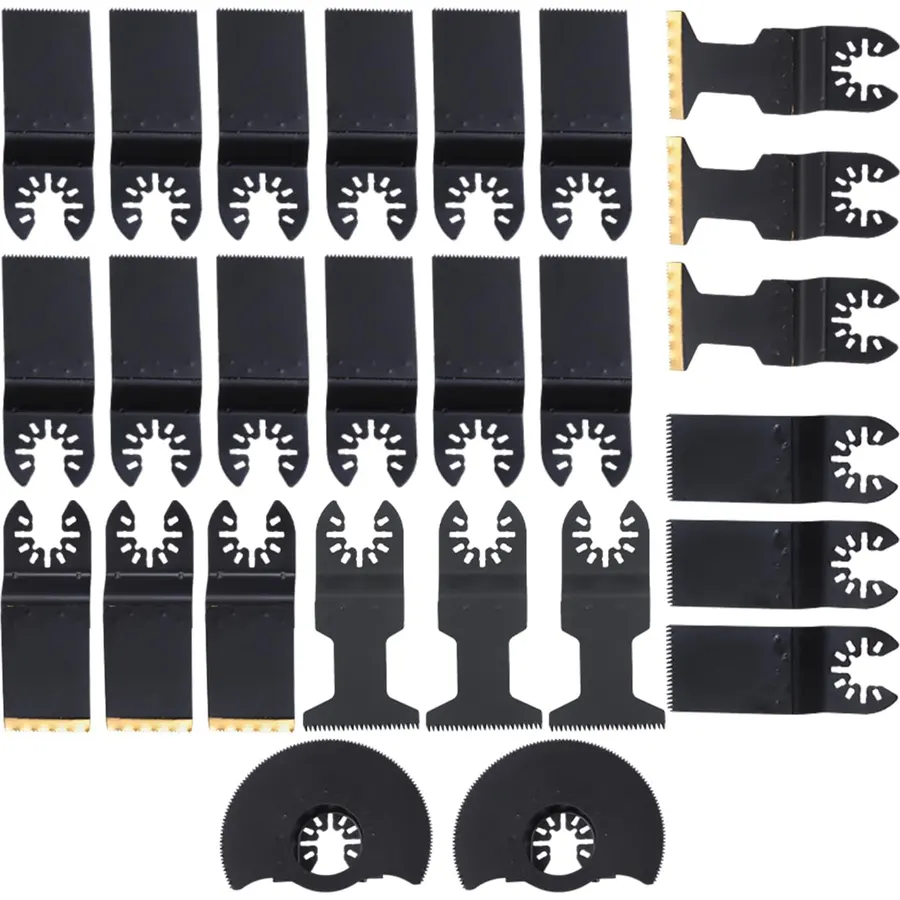 findmall 26 Pcs Oscillating Saw Blades Kit Accuracy Cutting Kit