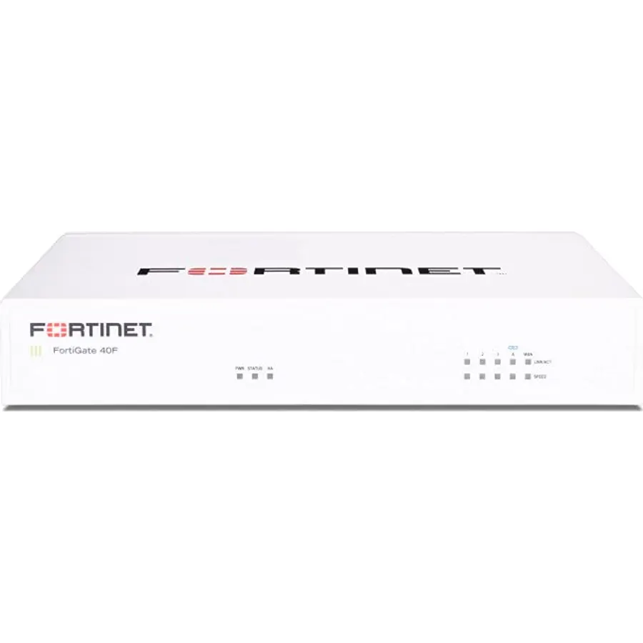 FortiGate-40F Firewall Appliance - 5 Gigabit Ethernet RJ45 Ports, Ideal for Small Businesses (Appliance Only, No Subscription) (FG-40F)