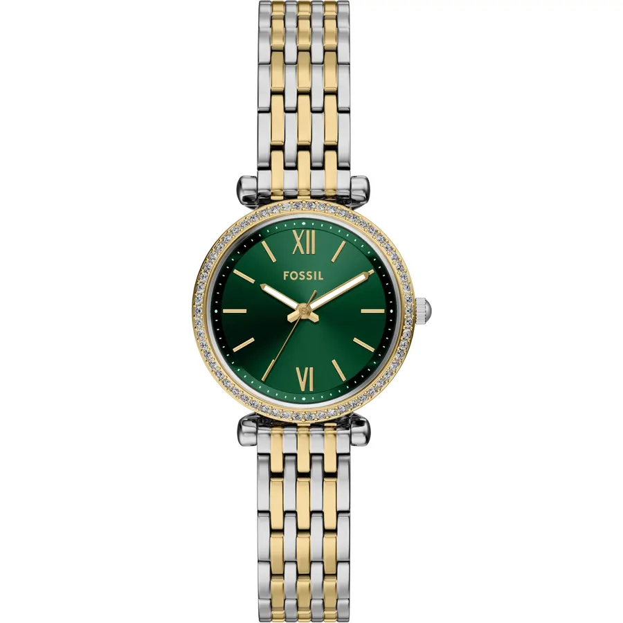 Fossil Women's Watch and Bracelet Set, Carlie Three-Hand Stainless Steel Watch for Women and Bracelet Set