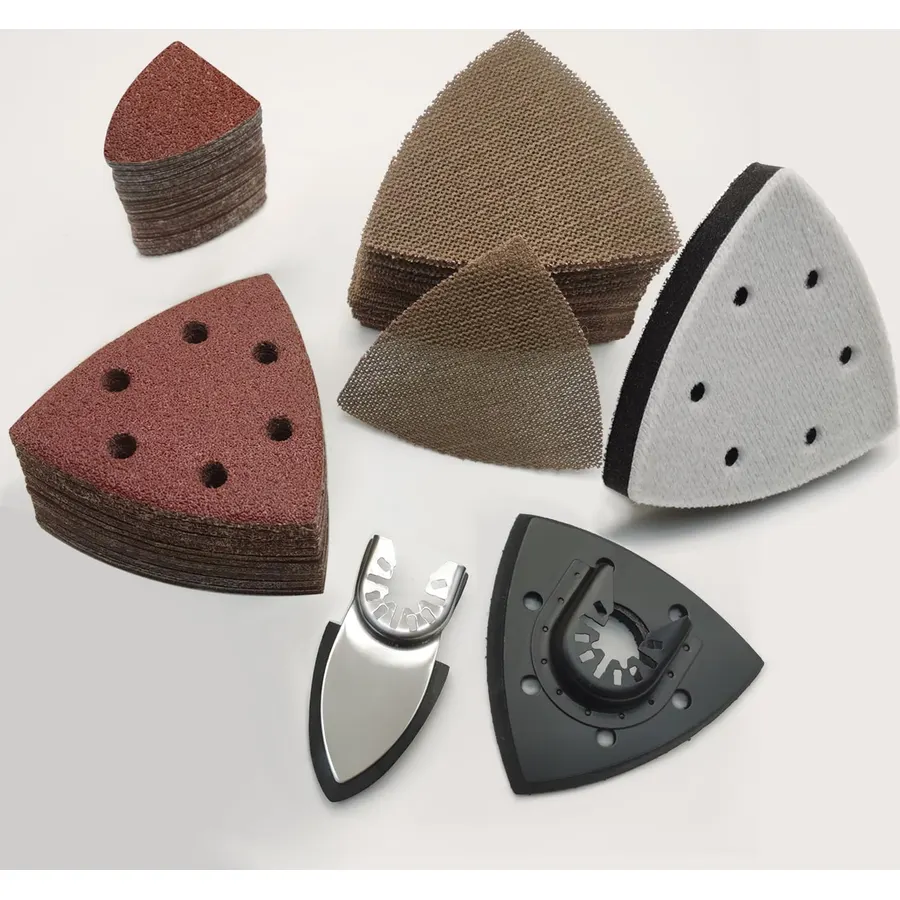 FOWOK 138Pcs Oscillating Tool Sanding Pads Kit for Finishing Detail Sanding