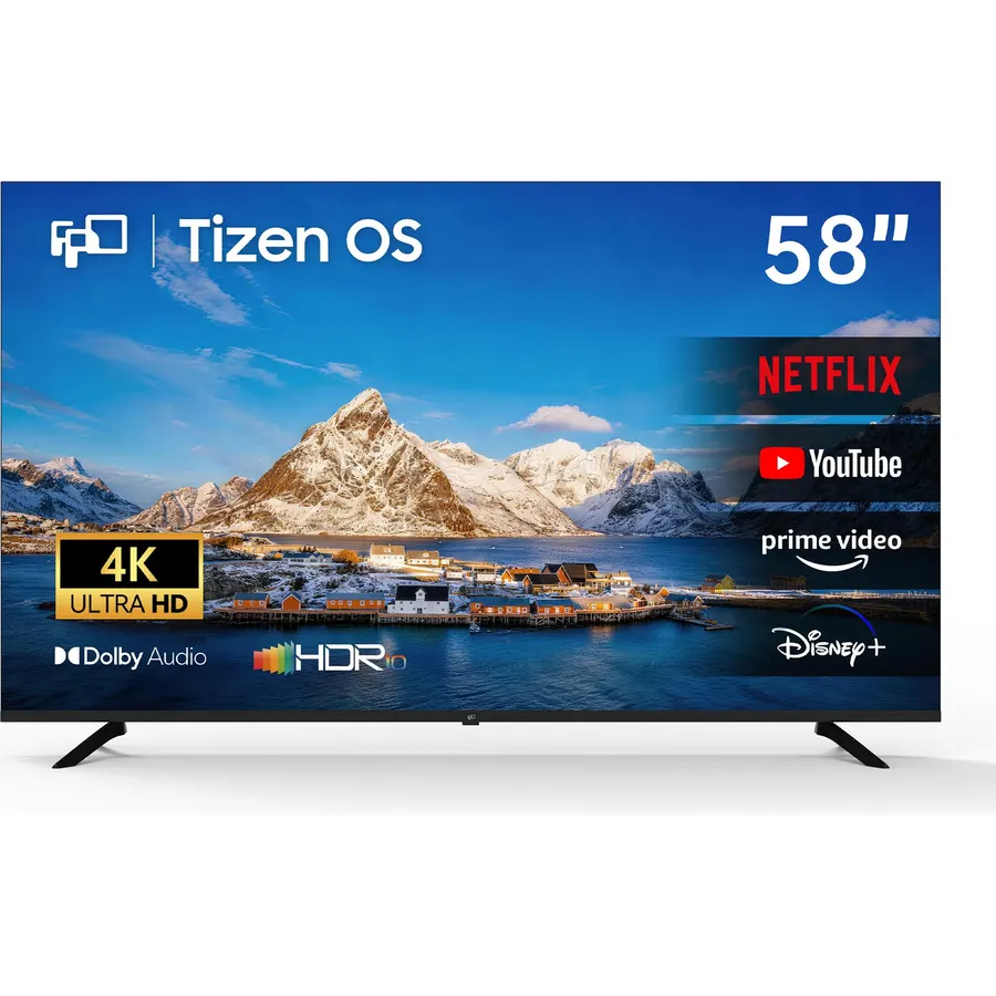 FPD 58 Inch Smart TV 4K UHD with Tizen OS Television Dolby Audio HDR10