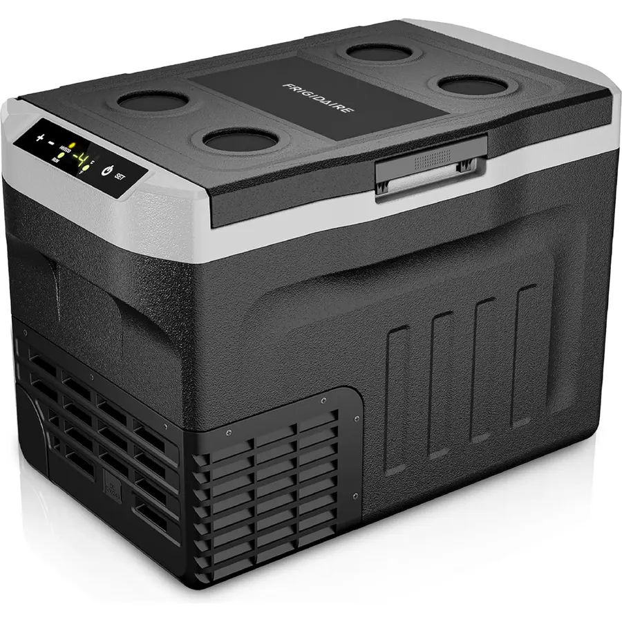 Frigidaire 2-in-1 Portable 12/24V DC & 110-240V AC Compressor Fridge Freezer – Compact for Travel, Car, Camping, Road Trips, Home, Dual Voltage 21qt