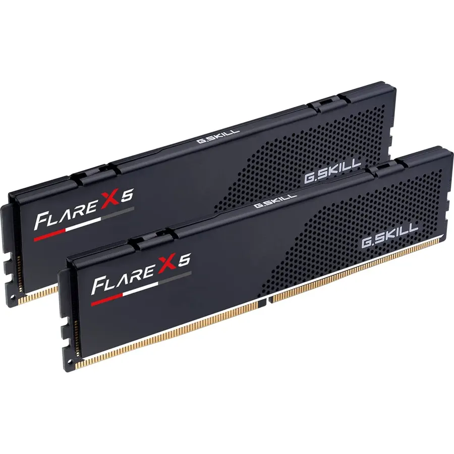 G.Skill Flare X5 Series DDR5 RAM (AMD EXPO & Intel XMP 3.0) 32GB (2x16GB) Up to 6000MT/s* CL36-36-36-96 1.35V Desktop Computer Memory U-DIMM - Matte Black (F5-6000J3636F16GX2-FX5)