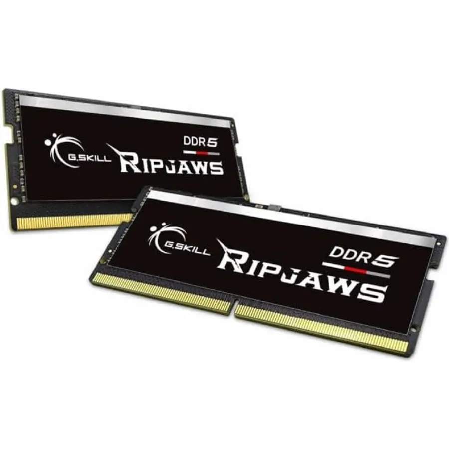 G.SKILL Ripjaws DDR5 SO-DIMM Series DDR5 RAM 32GB (2x16GB) Up to 5600MT/s* CL40-40-40-89 1.10V Unbuffered Non-ECC Notebook/Laptop Memory SO-DIMM (F5-5600S4040A16GX2-RS)