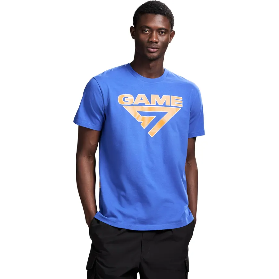GAME 7 Men's Short Sleeve Lightweight Graphic Logo Crew Neck Cotton T-Shirt