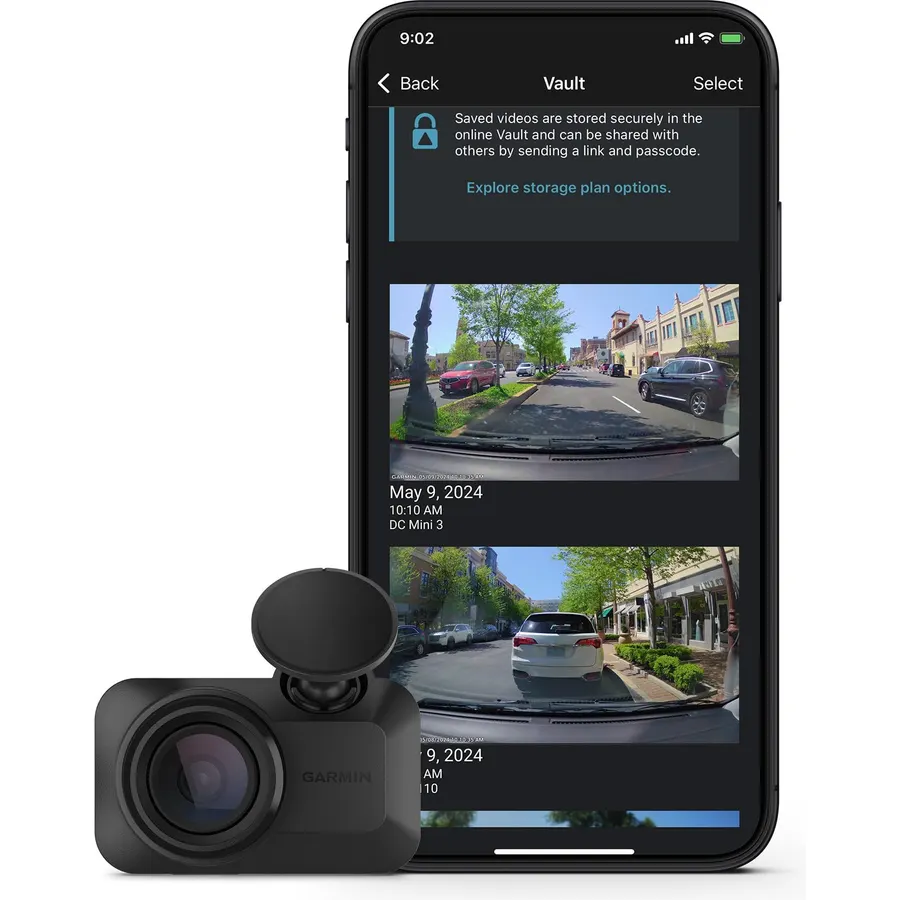 Garmin Dash Cam™ Mini 3, Ultracompact 1080p HD Dash Cam