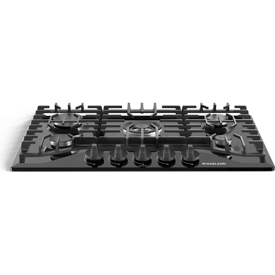 GASLAND Gas Cooktop 30 Inch Black, 5 Burner Propane Stovetop