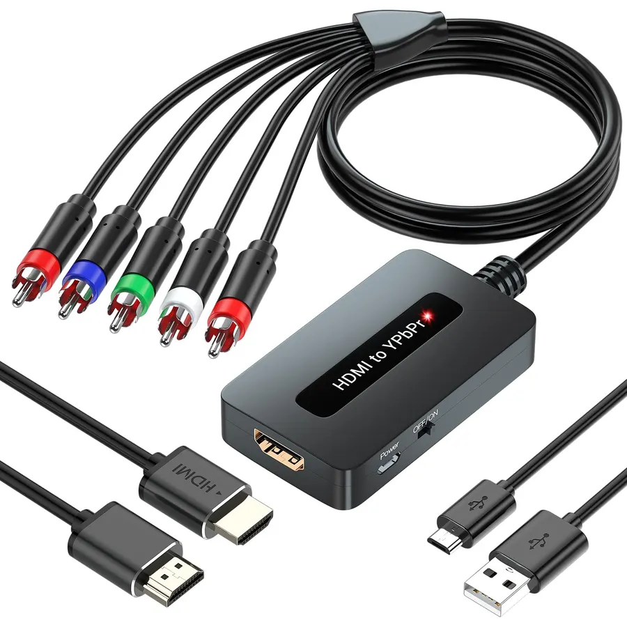 Generic HDMI to Component Converter 1080P for DVD/STB/PS3/PS4 - Display on Traditional TV With YPbPr Input (Not Support 4k)