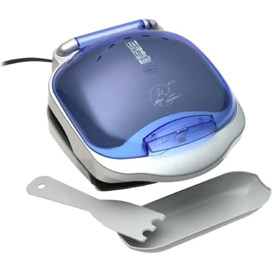 George Foreman GR10ABWI Champ Grill with Bun Warmer, Indigo