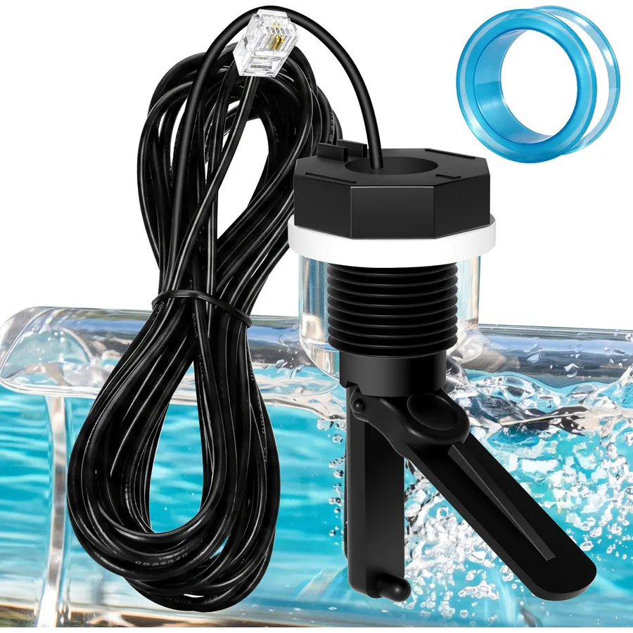 2026 Upgraded GLX-FLO-RP Flow Switch Replacement for Hayward Flow Sensor for Salt Cell, for Hayward Goldline Aquarite Salt System and Chlorine Generator (Metal Probe)