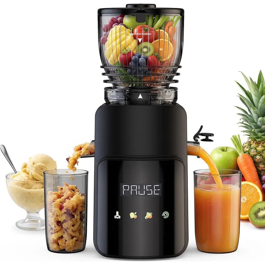 GVODE 2-in-1 Juicer Machines with 5.8" Large Chute & Touch Controls