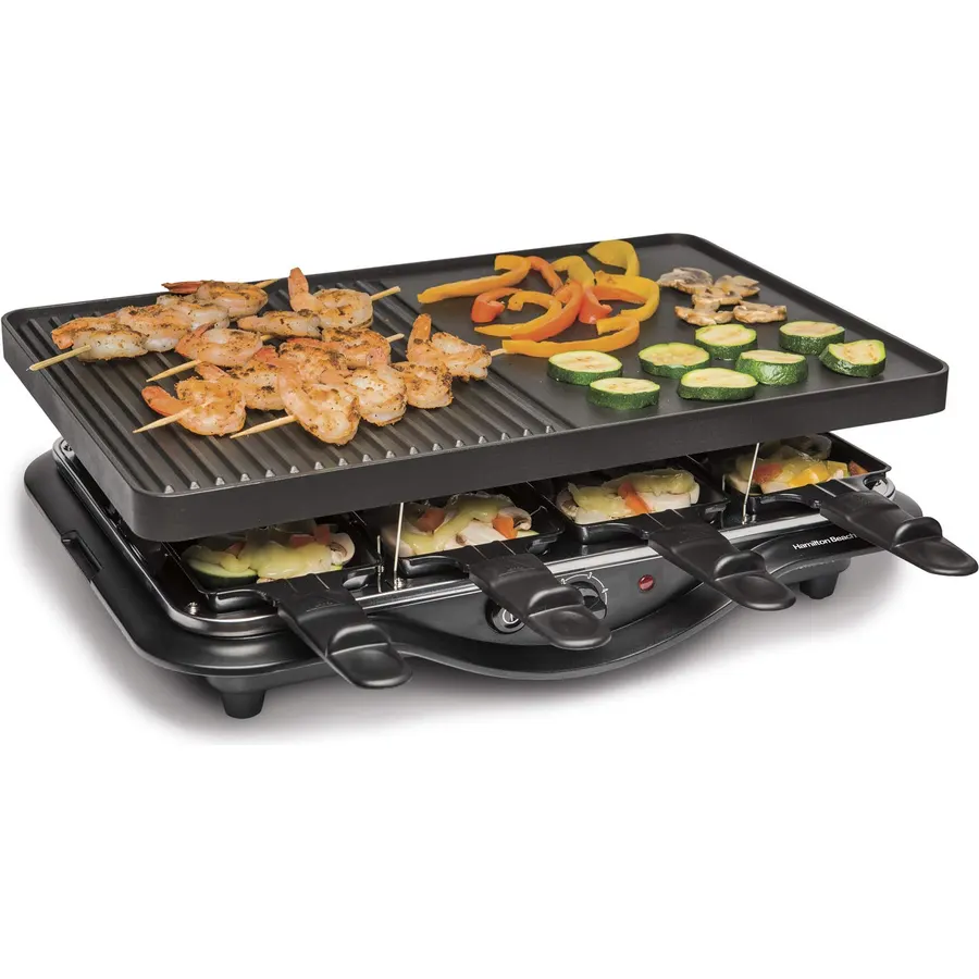 Hamilton Beach Electric Indoor Raclette Grill For Parties & Family Fun