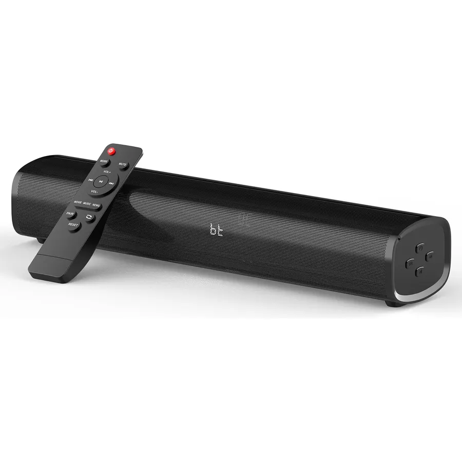 HDMI Sound Bar Smart TV, Home Theater Surround Sound Bars, TV Speakers Sounds Bar Bluetooth HDMI AUX OPT COAX USB Home Audio Surrounds Sounds System For PC Projector Game Movie/Music/News, Black