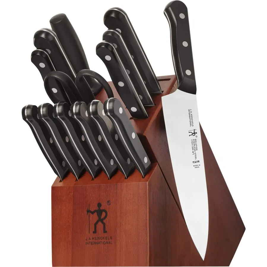 Henckels Solution 3 pc Kitchen Knife Set, Razor-Sharp, German Engineered