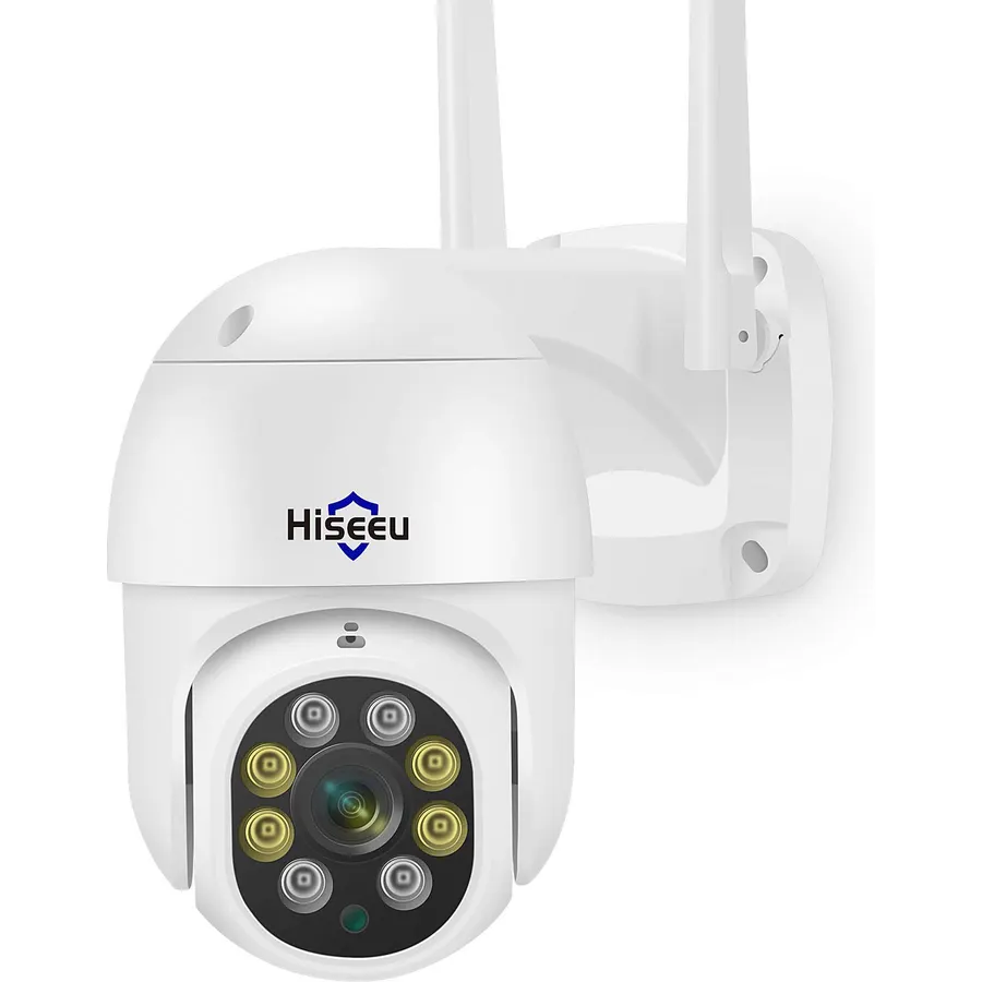 Hiseeu 3MP Wireless Security Camera Outdoor, 24/7 Recording WiFi Camera
