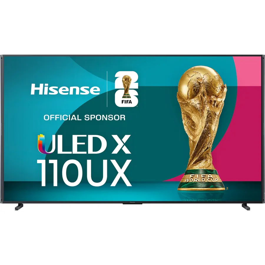 Hisense 110" Mini-LED Premium Flagship ULED X Series 4K UHD Google Smart TV (110UX) - MiniLED X, Up to 10k Brightness, QLED, 144Hz, Dolby Vision Atmos, HDR10+, 4.2.2 Ch Audio, Voice Control, Alexa