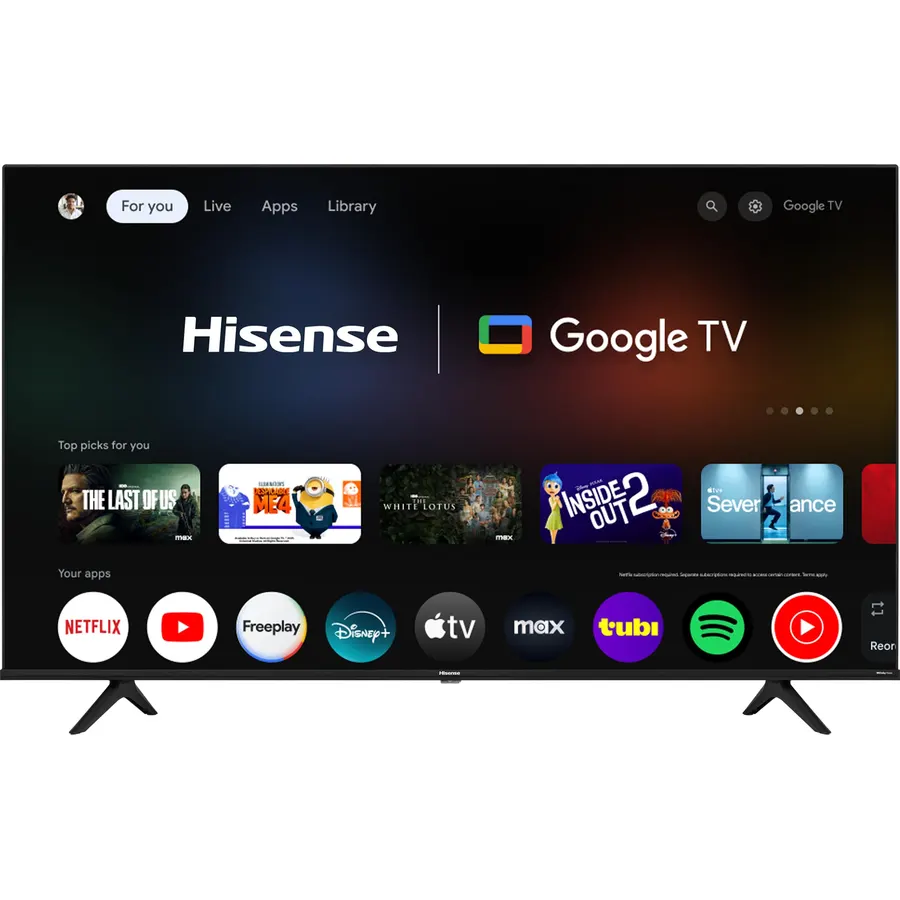 Hisense 50-Inch Class A6 Series 4K UHD Smart Google TV with Alexa Compatibility, Dolby Vision HDR