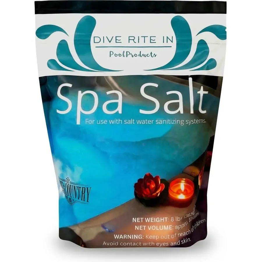 Hot Tub Salt and Spa Salt 8 Lb Bag – Freshwater Spa Salt for Salt for Pool Systems, Spa Salts Hot Tub Use, Pure Sodium Chloride for Salt Chlorine Generators and Saltwater Care