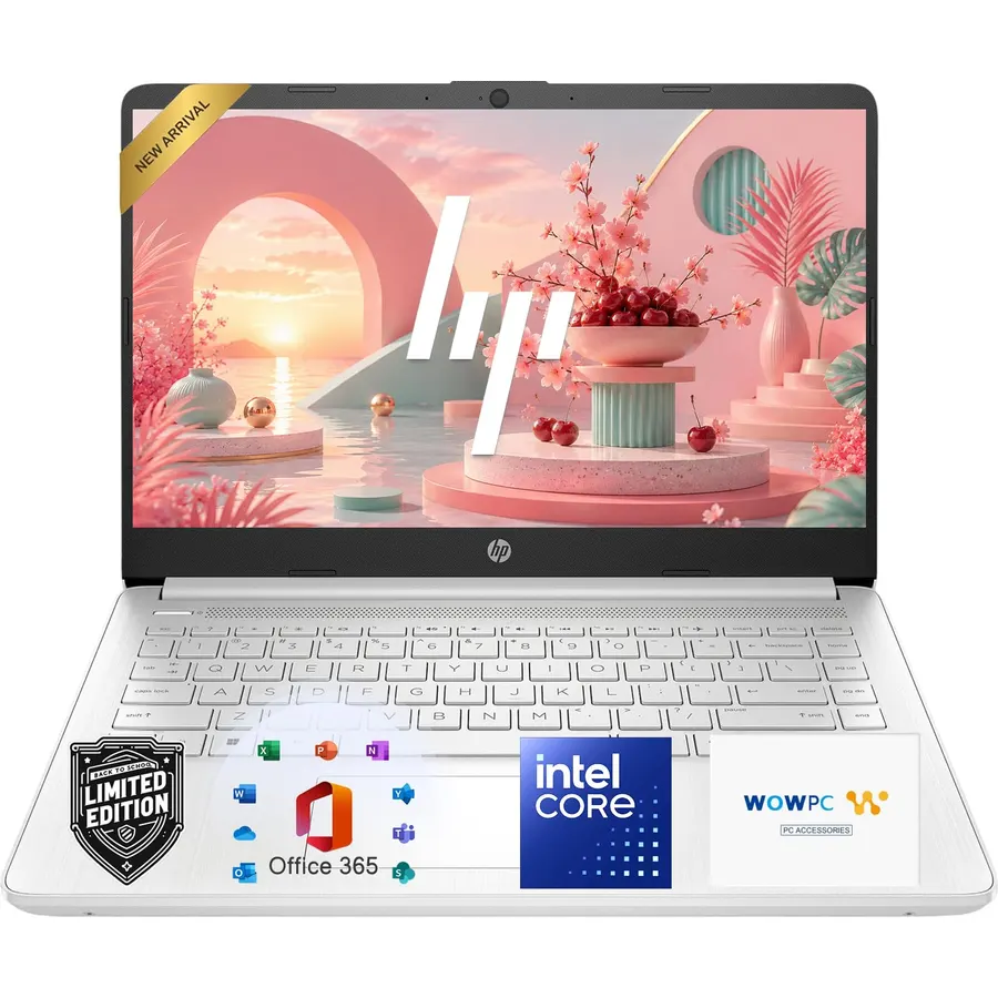 HP 14 Laptop, 2026-2027 Edition, Intel N150 CPU, 4GB DDR5 RAM, 128GB SSD, 1TB Cloud Storage, Windows 11 with Microsoft 365