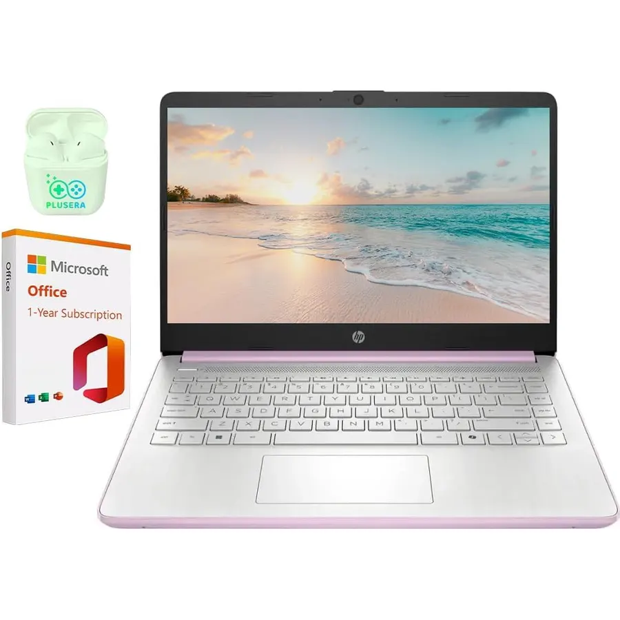 HP 14 inch Laptop, 4GB DDR5 RAM, 128GB SSD, Intel N150 Processor