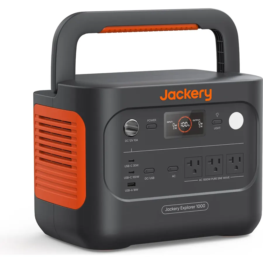 Jackery Explorer 1000 v2 Portable Power Station,1070Wh,1500W