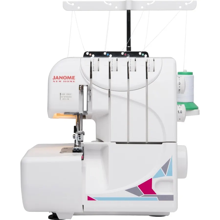 Janome MOD-8933 Serger with Lay-In Threading, 3 and 4 Thread Convertible with Differential Feed