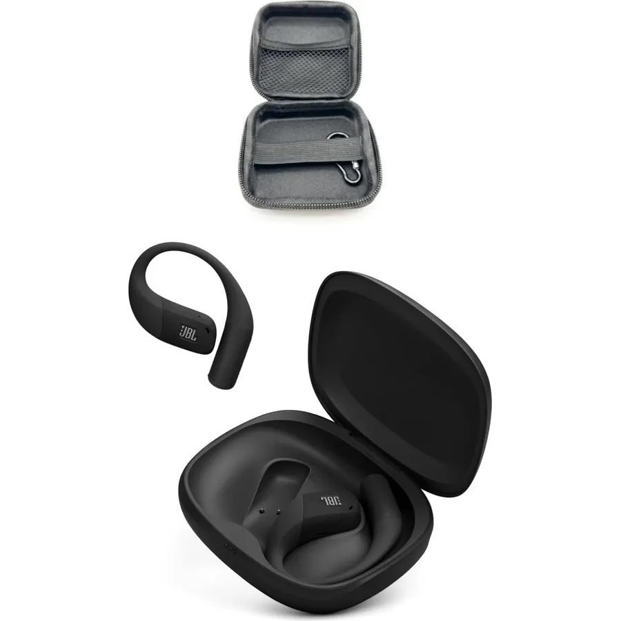 JBL Endurance Zone - True Wireless Open-Ear Sport Headphones with 4 mics for Crisp, Clear Calls, Water & dust Proof (IP68) with Expo Gear in-Ear Weather-Resistant Protective Hard-Shell