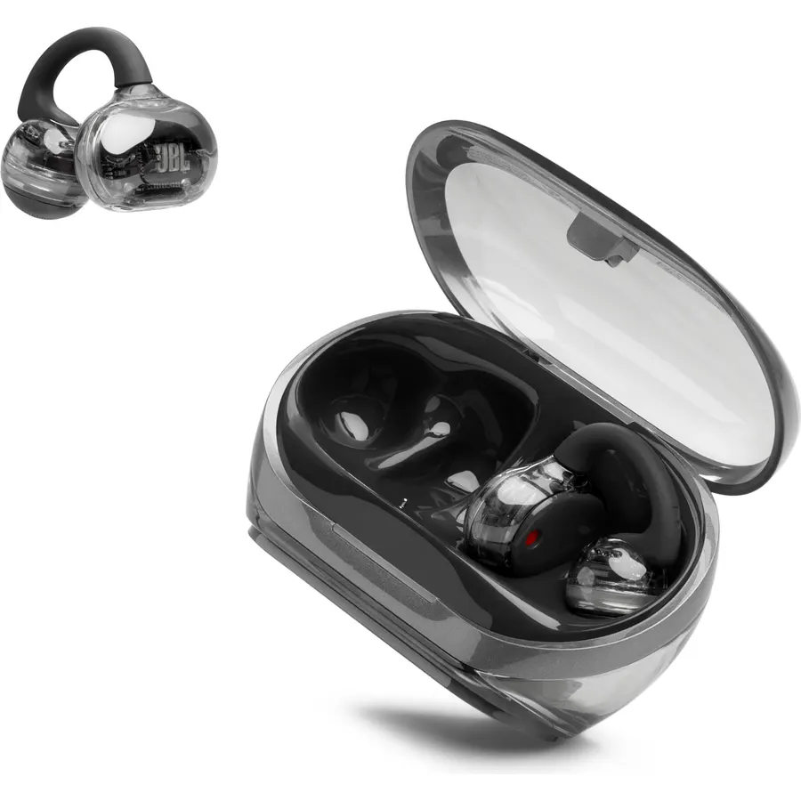 JBL Sense Lite True Wireless Open-Ear Headphones, All-Day Comfort, 4 Mics for Clear Calls, IP54 Water & Dust Resistant, 32H Total Playtime (Black) with Expo Gear Weather-Resistant Hard-Shell Case