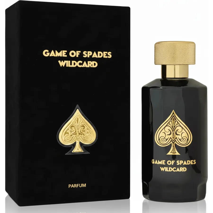 Jo Milano Game of Spades Wildcard Parfum Spray | 3.4 oz (100ml) | Vanilla, Apple, Tonka, Oud Wood, Bergamot Scent | Long Lasting Fragrance for Men
