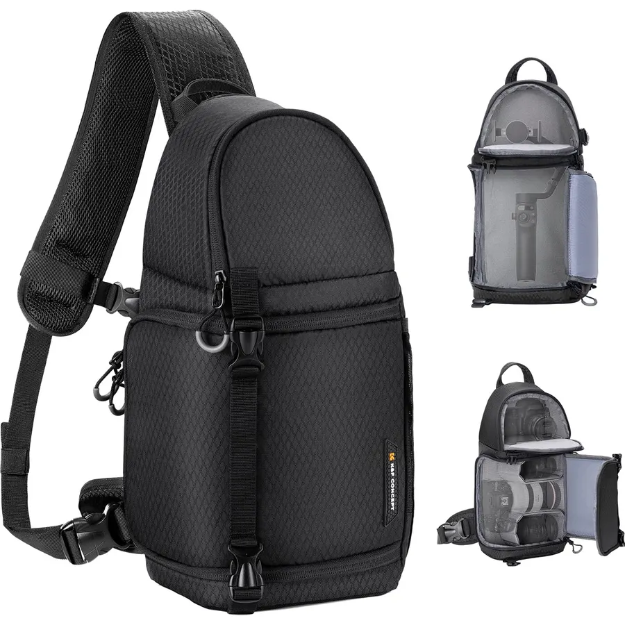 K&F CONCEPT Camera Sling Bag, Compact Crossbody Backpack, 10L