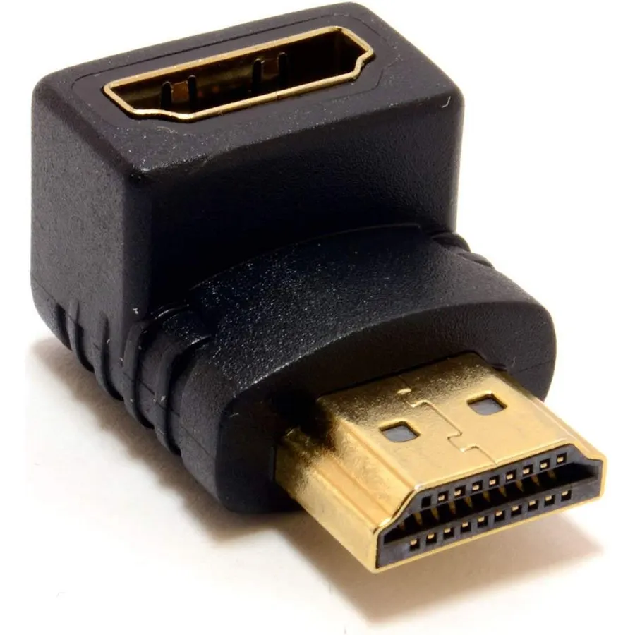Keple 90 Degree HDMI Adapter, Gold-Plated Connectors, Supports 1080p, Works with Roku, Amazon Fire TV, Chromecast, Miracast, and More