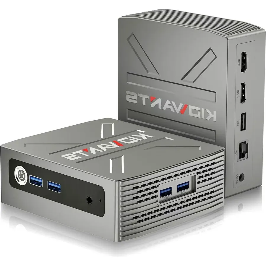 KG1 Mini PC Intel N4000(up to 2.6GHz),8GB LPDDR4 128GB eMMC,Support M.2 SSD Expansion (512GB/2TB),Support 4K Dual Display, 2.4G/5G WiFi,BT 5.0,USB 3.0,Business, Home, Office Computer, Small Pc