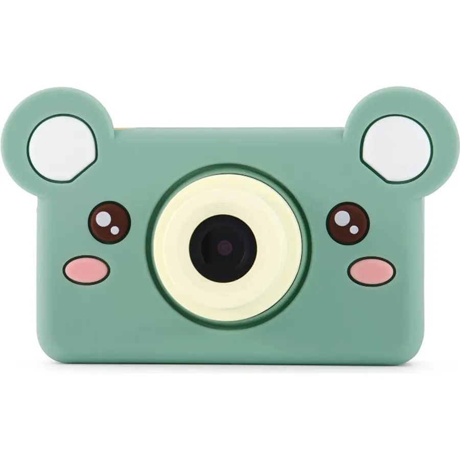 kiimento Kids Digital Camera, Toddler Camera for Boys Girls, Bear Design