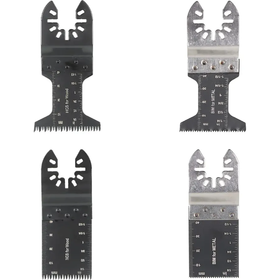 kimllier 48Pcs Multi-Purpose Oscillating Tool Saw Blade 1-3/8, 1-3/4 Inch Multi Tool Blades Oscillating Saw Blades Accessories Fit for Wood, Metal and Hard Material
