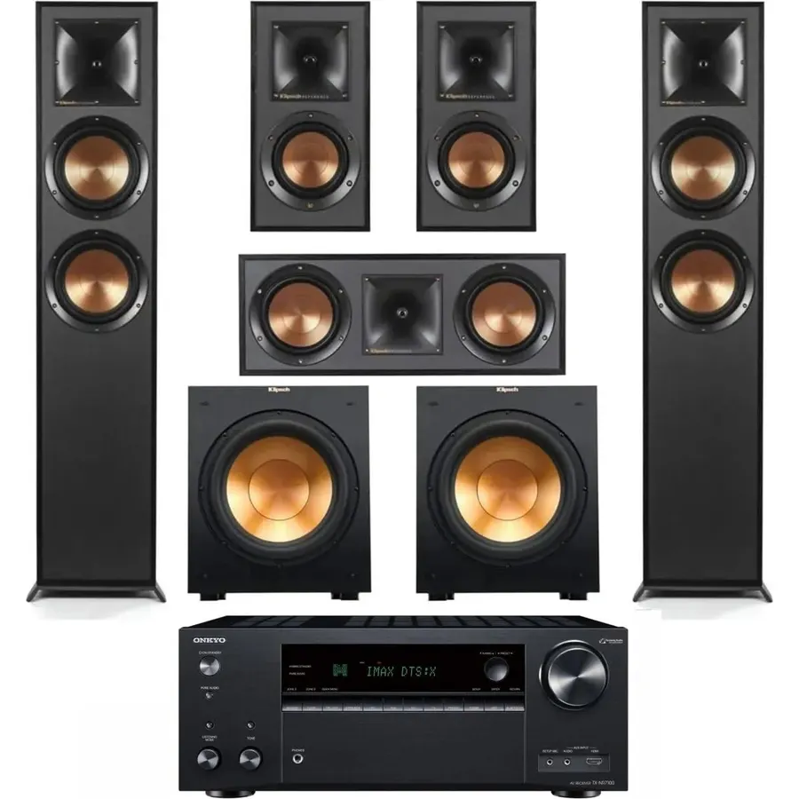 Klipsch Reference 5.2 Home Theater System with Onkyo TX-NR7100