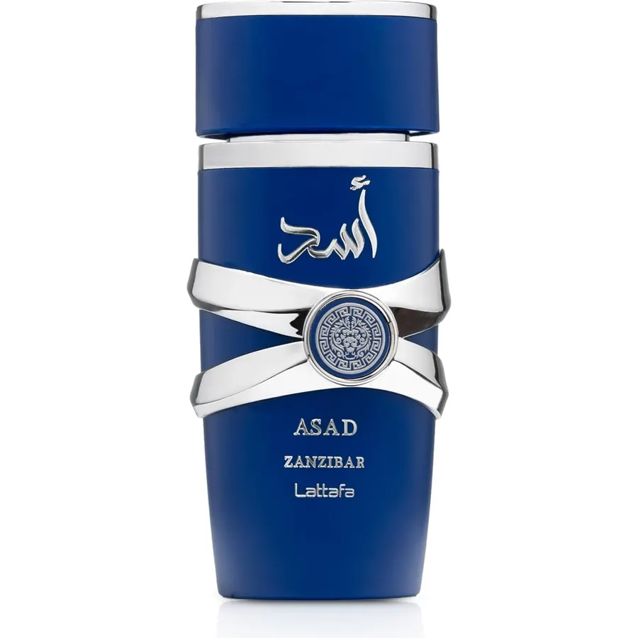 Lattafa Asad Zanzibar - Fresh, Spicy, Vanilla, Coconut - Eau de Parfum Long-Lasting Fragrance for Men, 3.40 Ounce / 100 ml