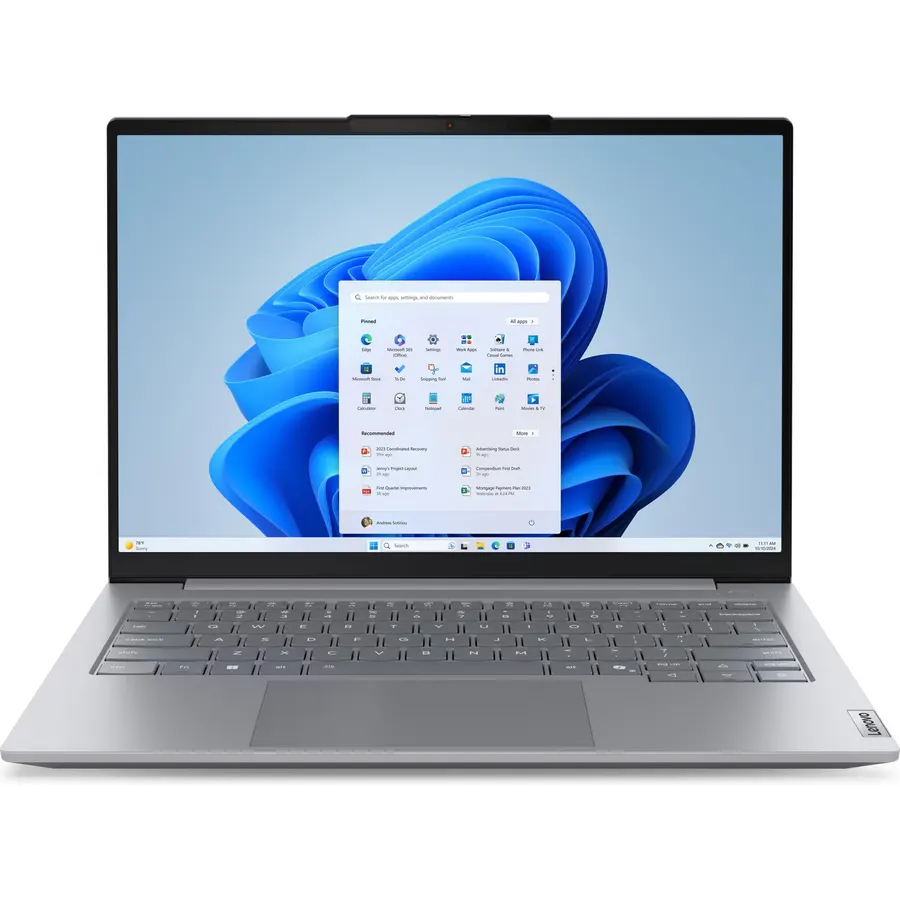 Lenovo ThinkBook Business Laptop (2025):14" WUXGA 1920 x 1200 60Hz • Intel Core 7 240H • 64 GB RAM • 2 TB SSD • Win10 Pro • Wi-Fi 6 • Backlit KB • 1080p FHD Camera • HD Audio • Thunderbolt 4